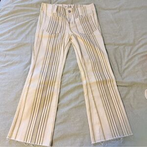 Free People We the Free Aura Low Rise Striped Flare Pants